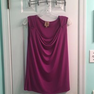 Kasper magenta blouse